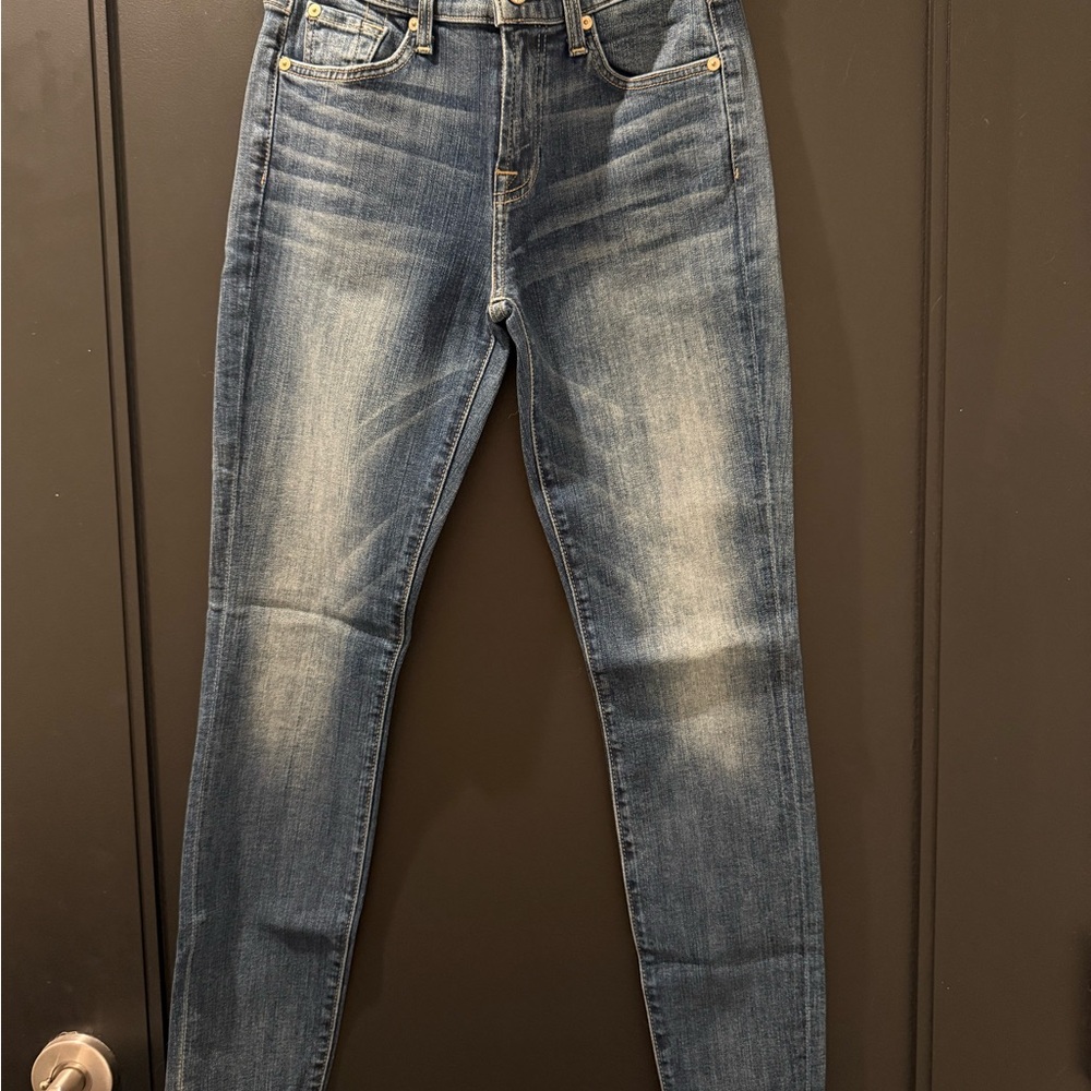 7 FOR ALL MANKIND Bl(air) The Skinny Blue Women's Jeans, Size 25